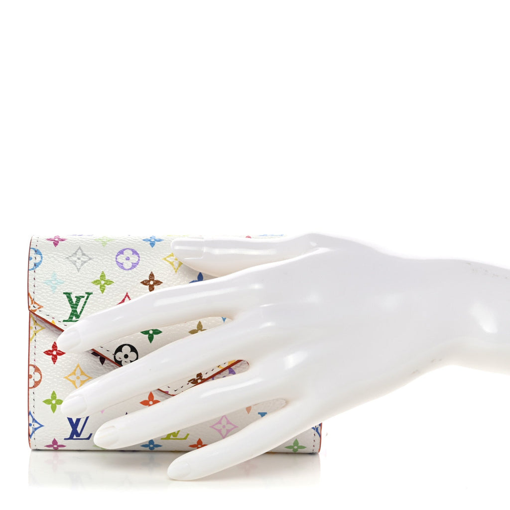 LV x TM Monogram Multicolor Victorine Wallet White