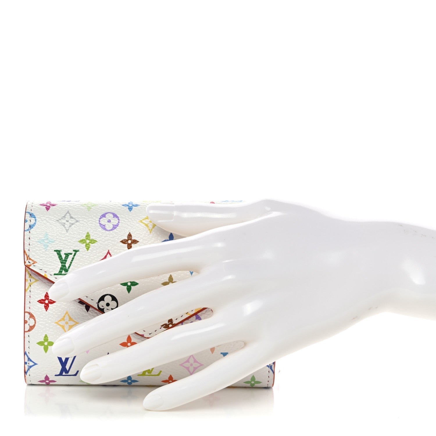LV x TM Monogram Multicolor Victorine Wallet White