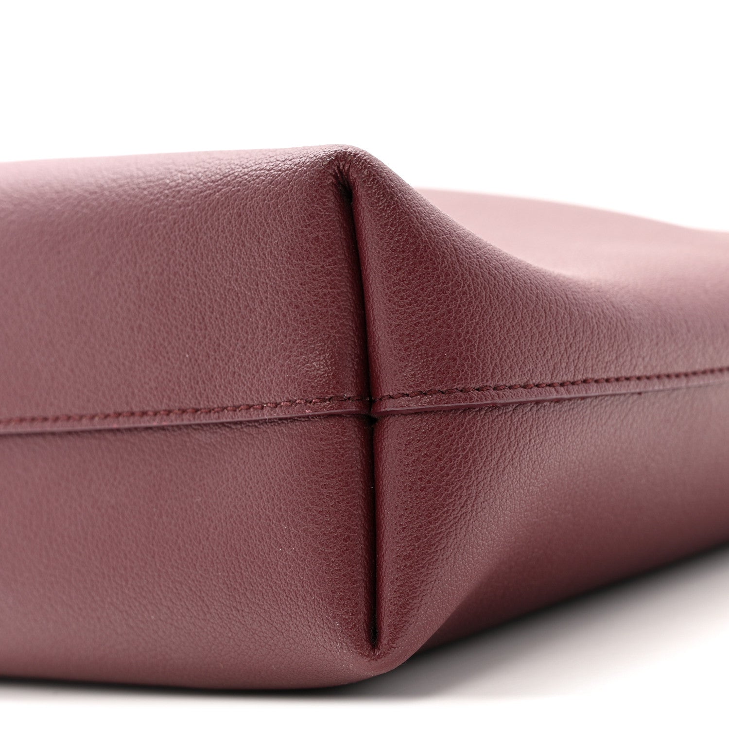 Calfskin Toy Shopping Tote Dark Red