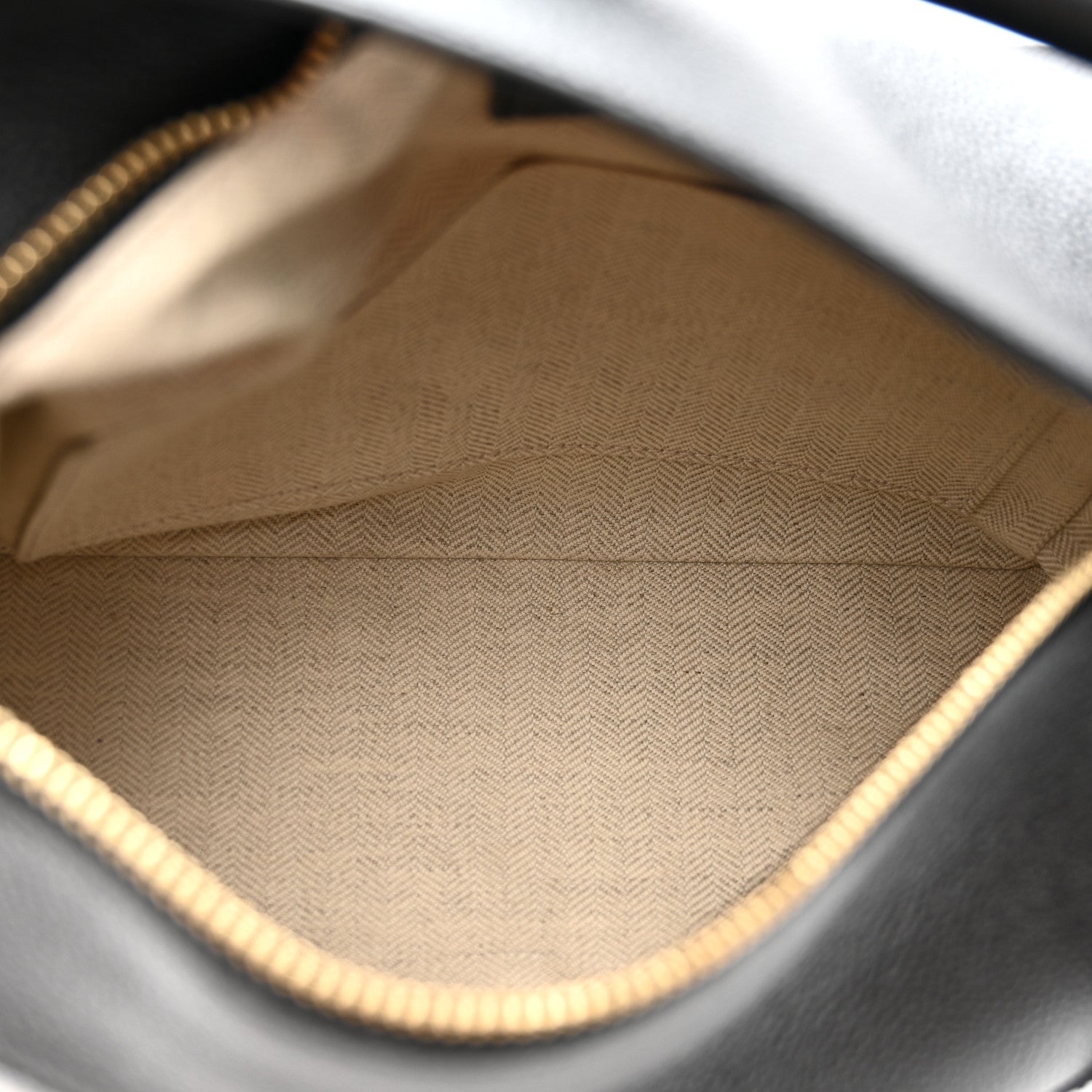 Calfskin Small Puzzle Edge Bag Black