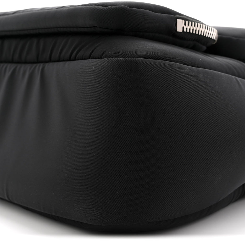 Tessuto Nylon Pocket Cargo Top Handle Bag Black Fuoco