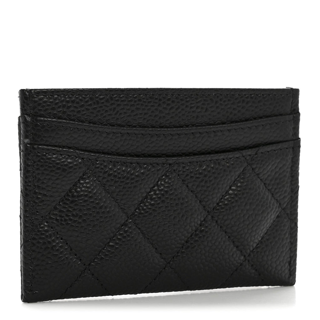Caviar Quilted  Holder Black