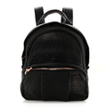 Pebbled Lambskin Dumbo Backpack Black Rose Gold Hardware