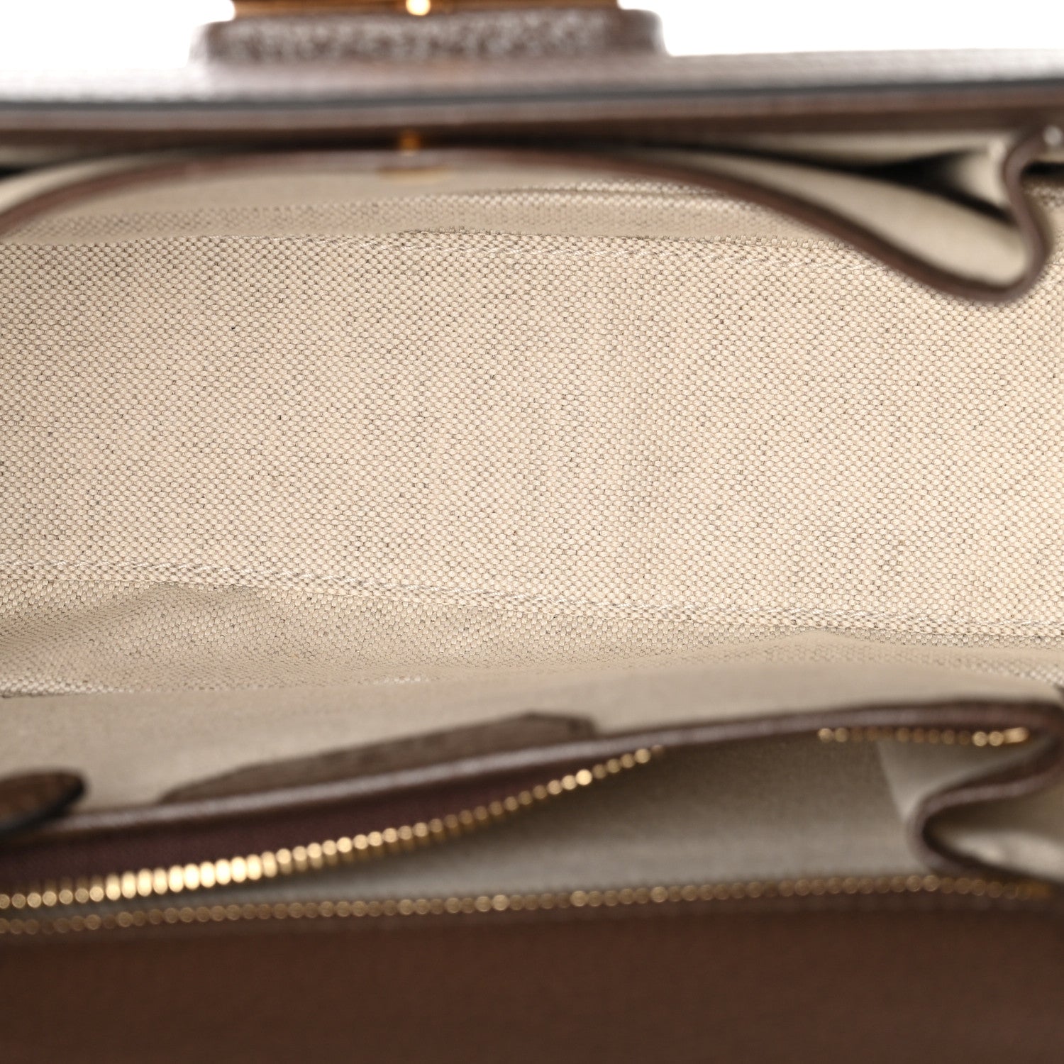GG Supreme Monogram Studded Calfskin Centum Medium Bamboo 1947 Top Handle Bag Beige Ebony Multicolor