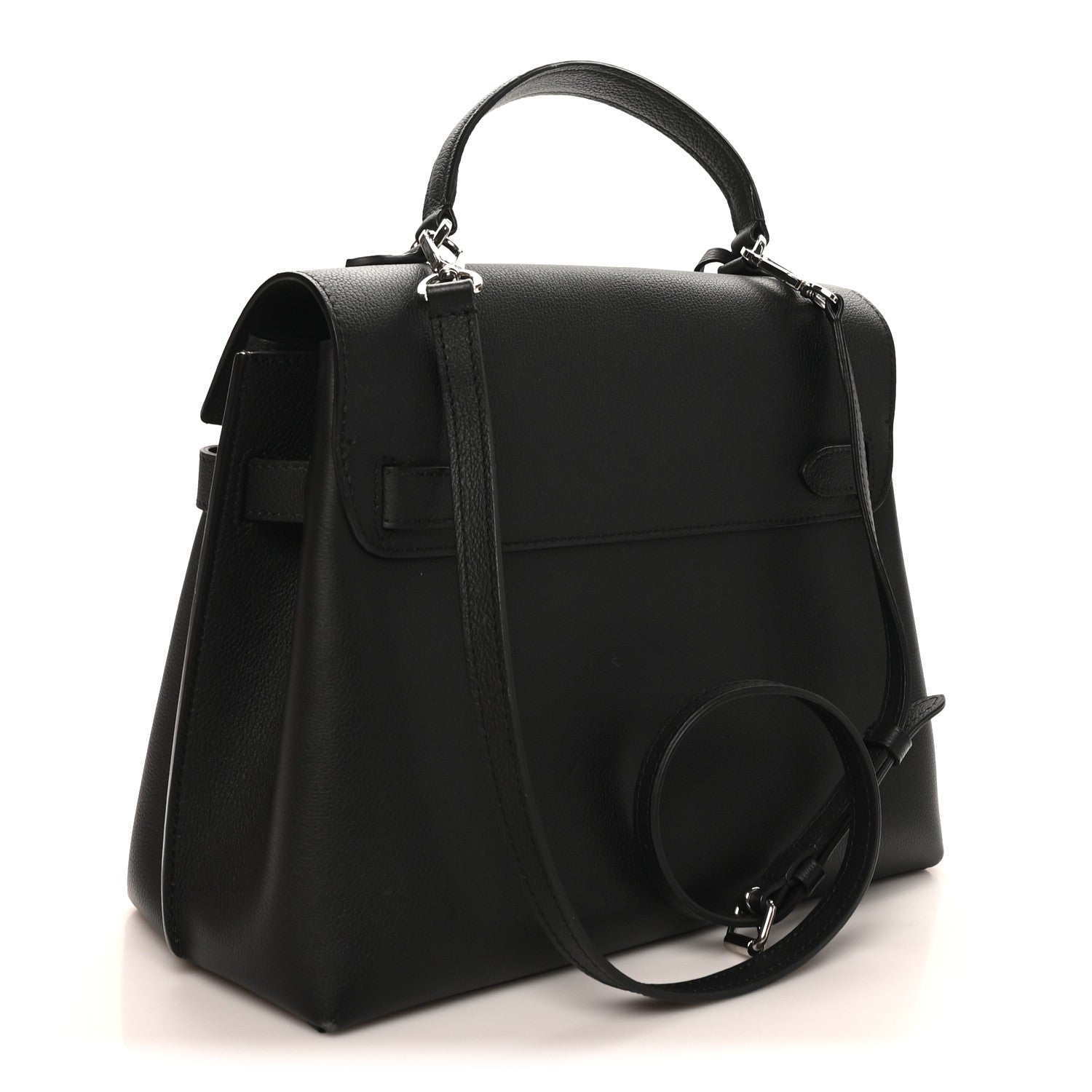 Soft Calfskin Lockme Ever MM Black