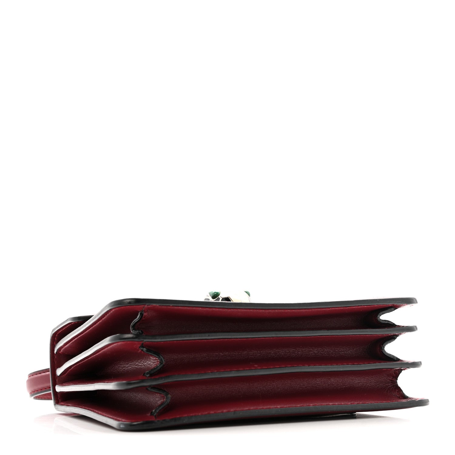 Calfskin Serpenti Forever Top Handle Burgundy