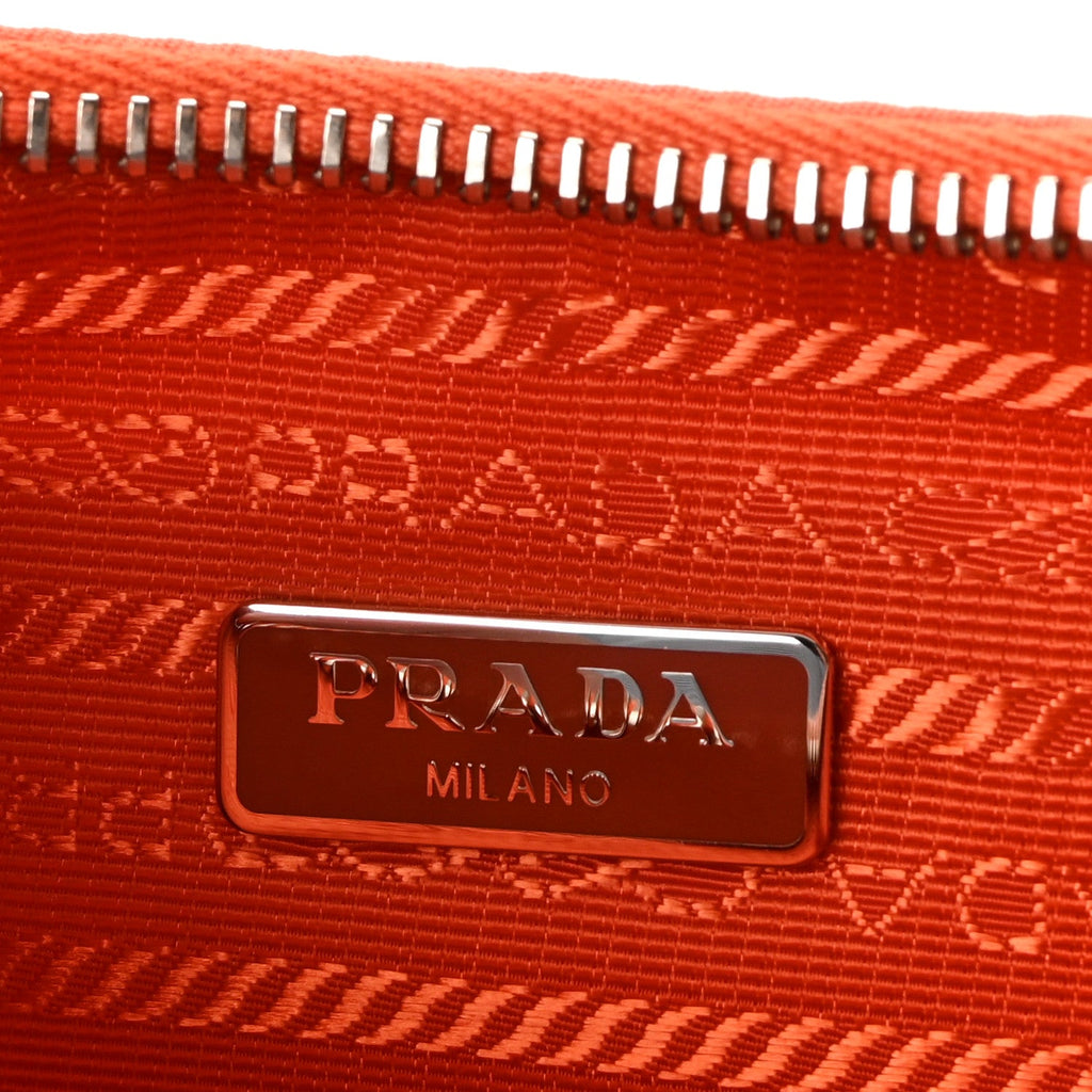 Re-Nylon Saffiano Mini Re-Edition 2005 Bag Arancio