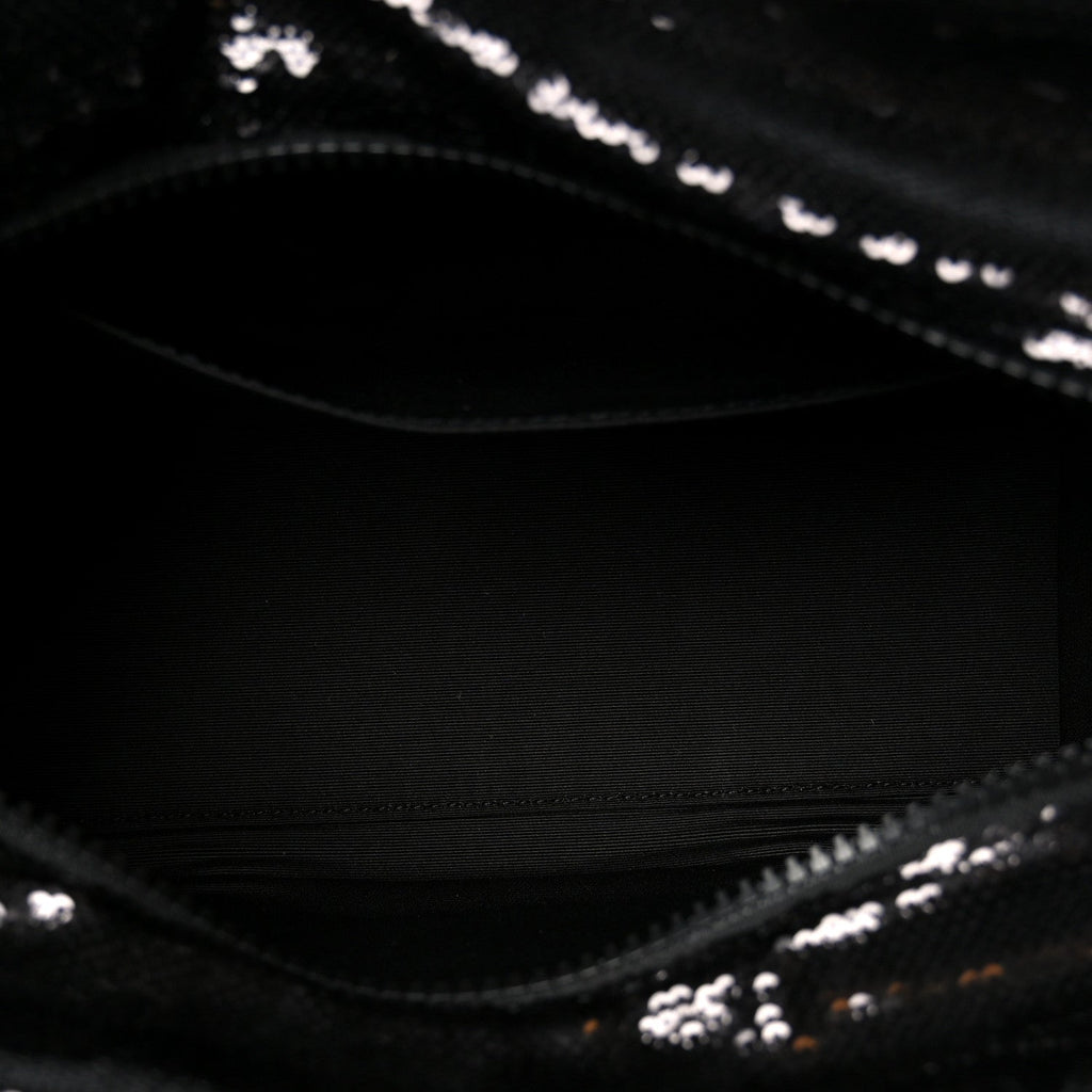 Sequin Small The Tote Bag Black