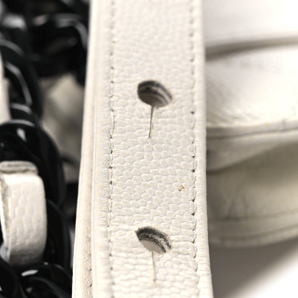 Caviar Quilted My Everything Belt Flap  Holder White
