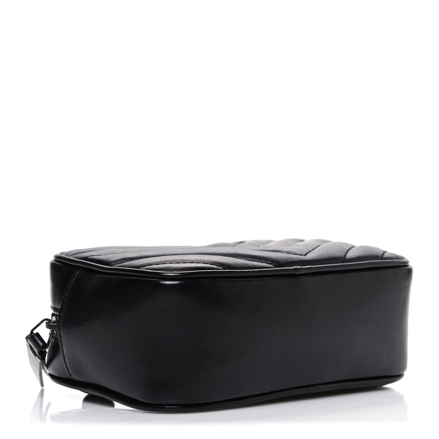 Calfskin Matelasse Monogram Lou Belt Bag Black