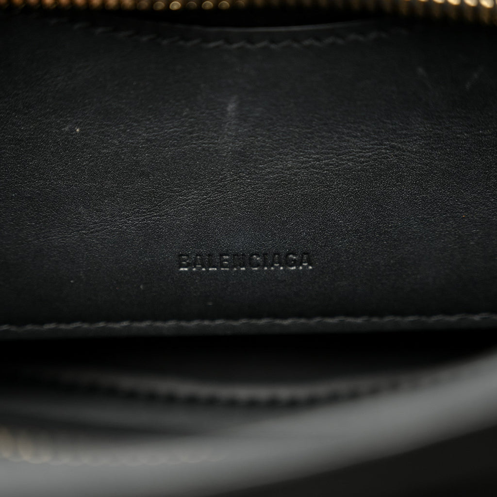 Smooth Calfskin Neo Classic Brass Hardware Nano City Crossbody Black