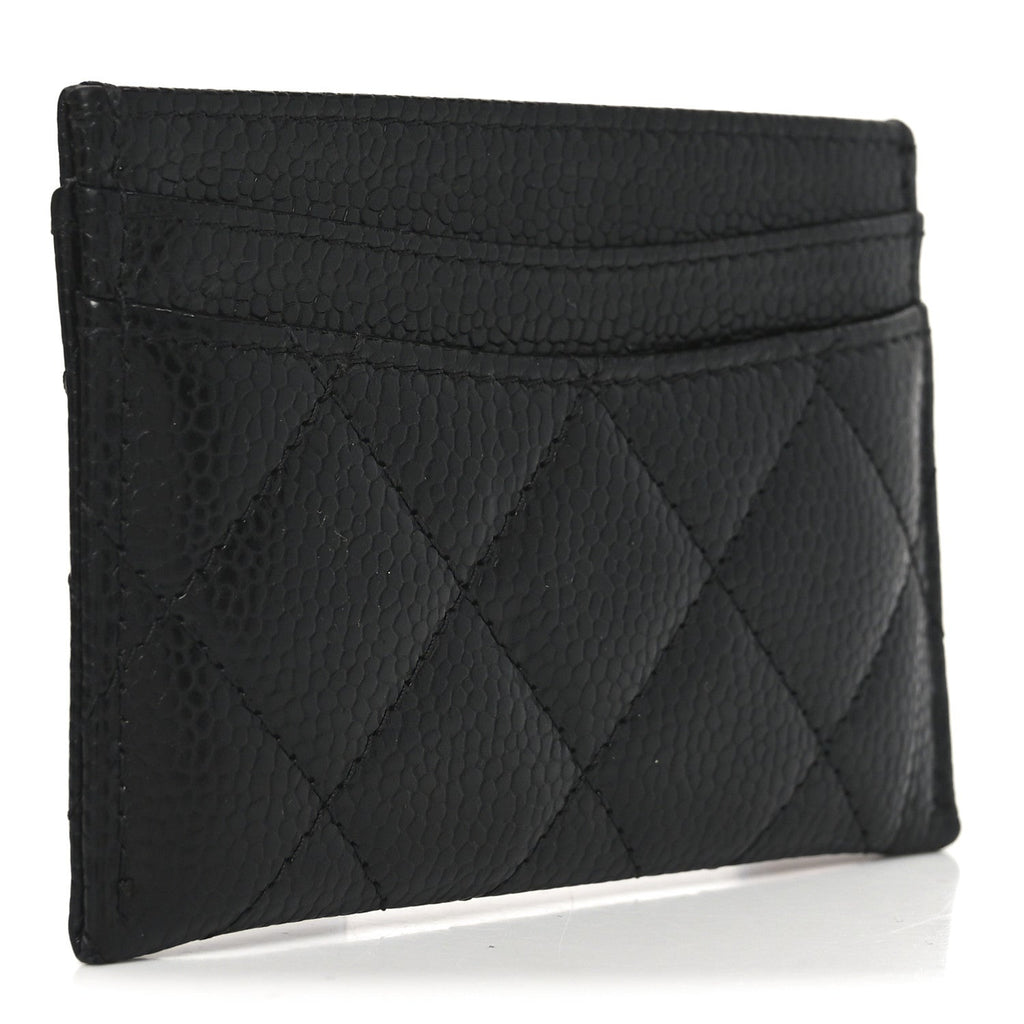 Caviar Quilted  Holder Black