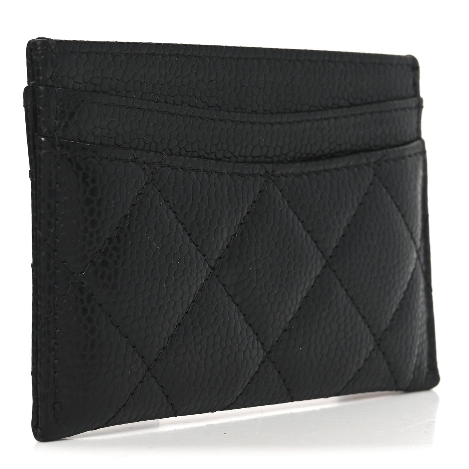 Caviar Quilted  Holder Black