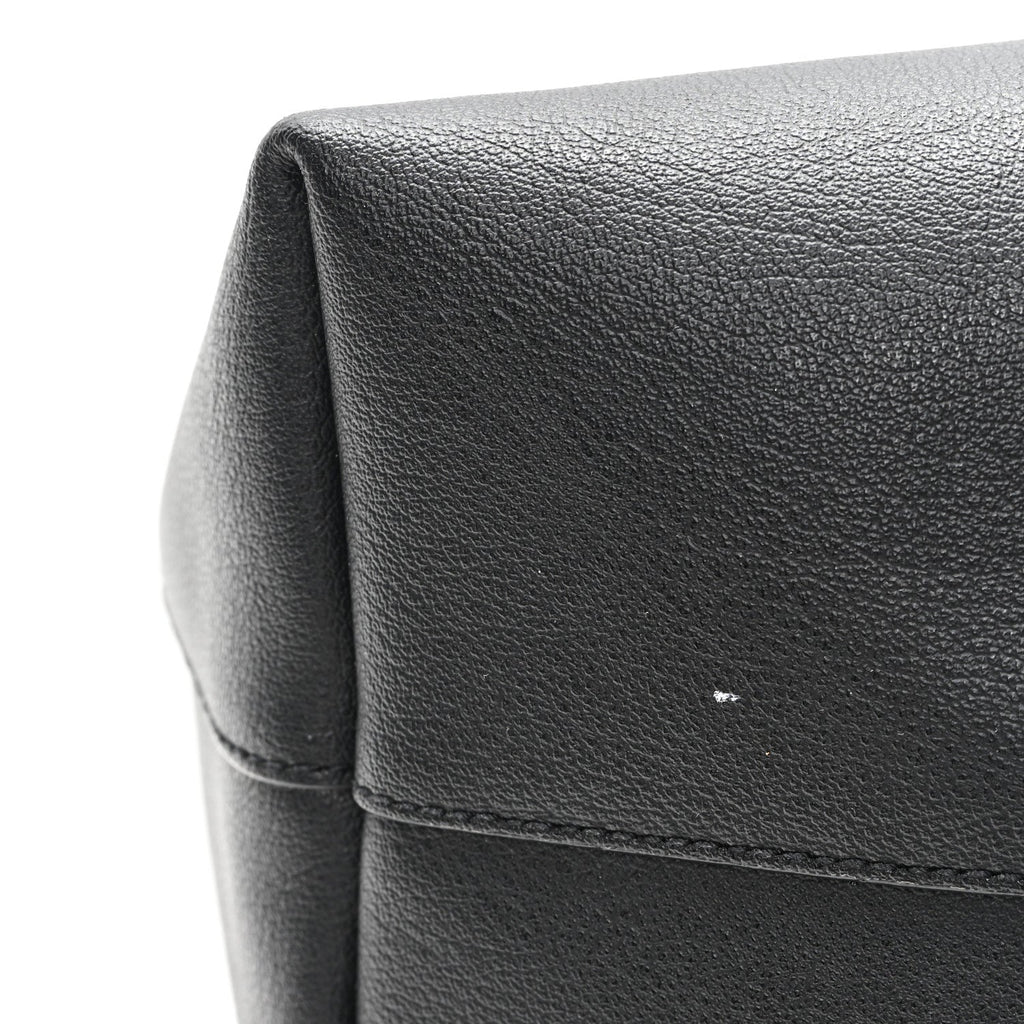 Calfskin Large Shopping Tote Black
