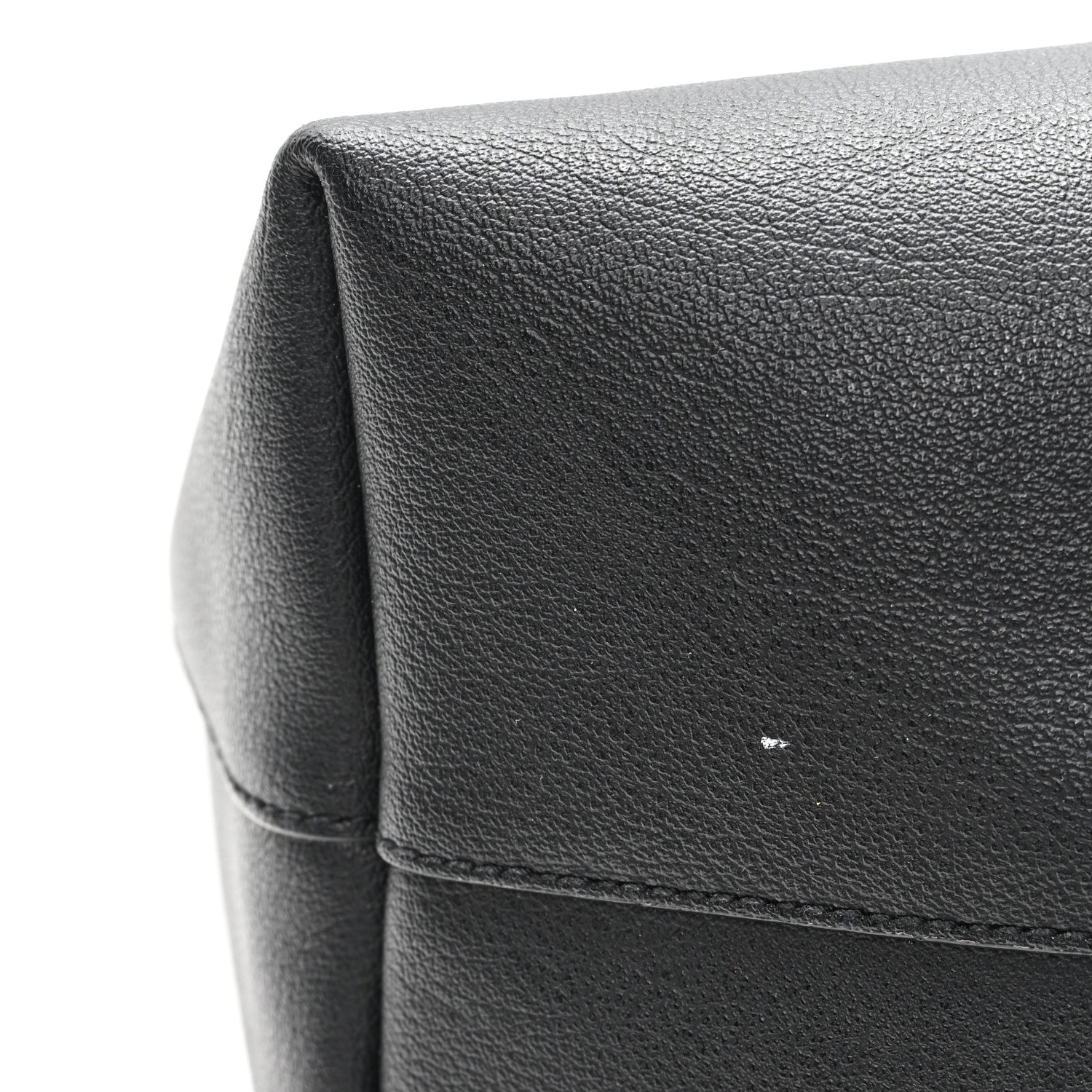 Calfskin Large Shopping Tote Black