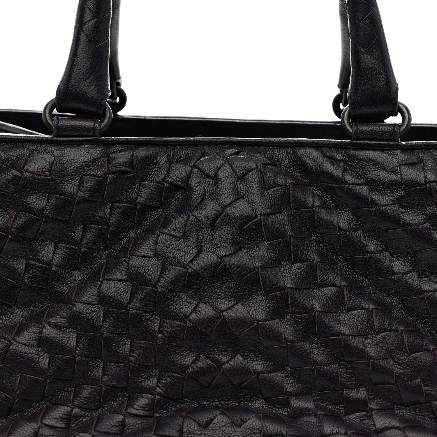 Nappa Intrecciato Maggiore Small Basket Bag Monalisa