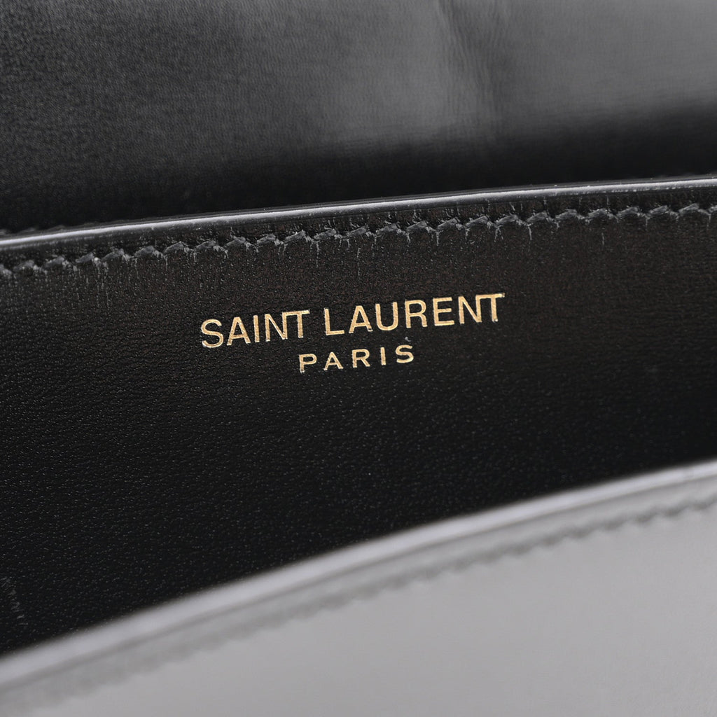 Box Calfskin Mini Voltaire Shoulder Bag Black