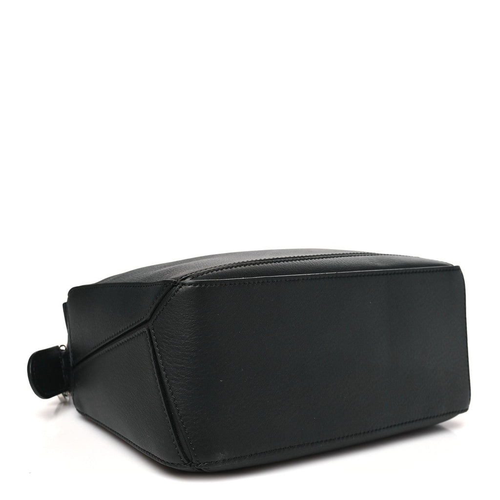 Calfskin Small Puzzle Bag Black