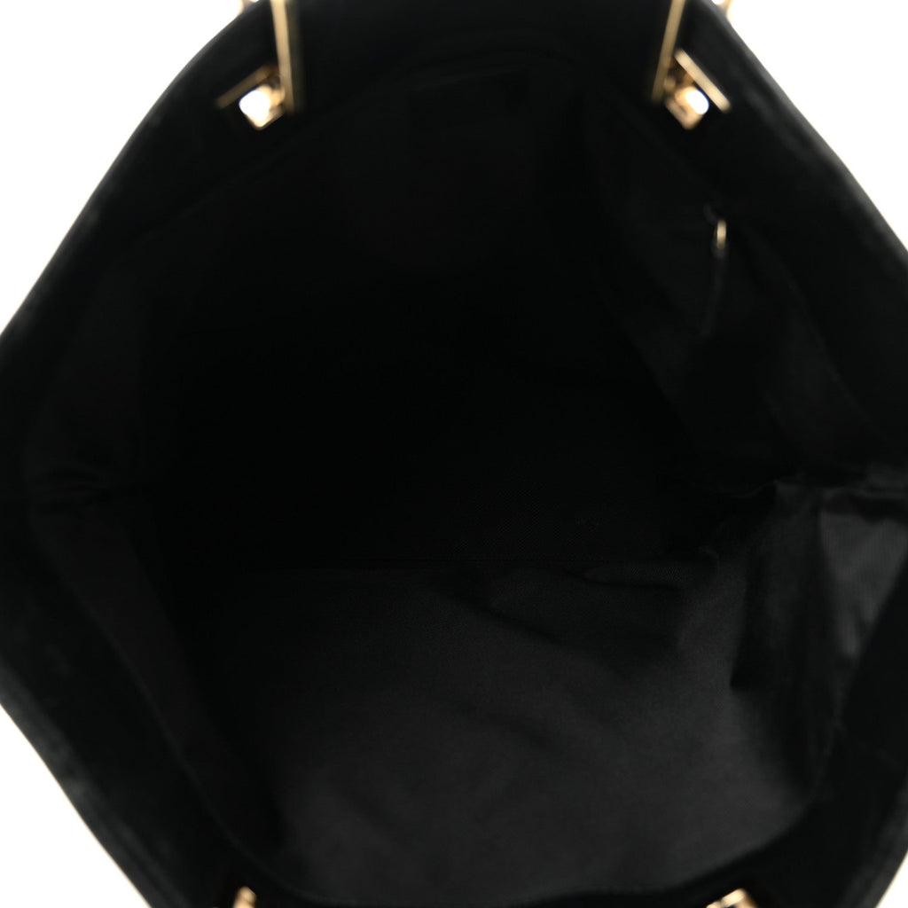 Monogram Large Bucket Tote Black
