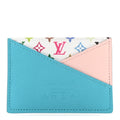 LV X TM Monogram Multicolor Criss-Cross  Holder Kabira Blue Rose