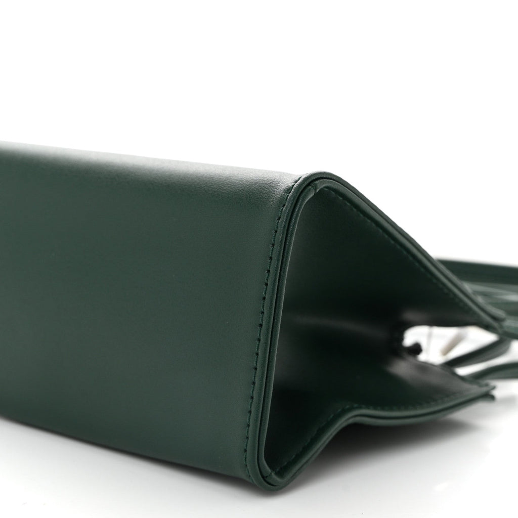 Vegan Leather Small Shopping Bag Dark Olive