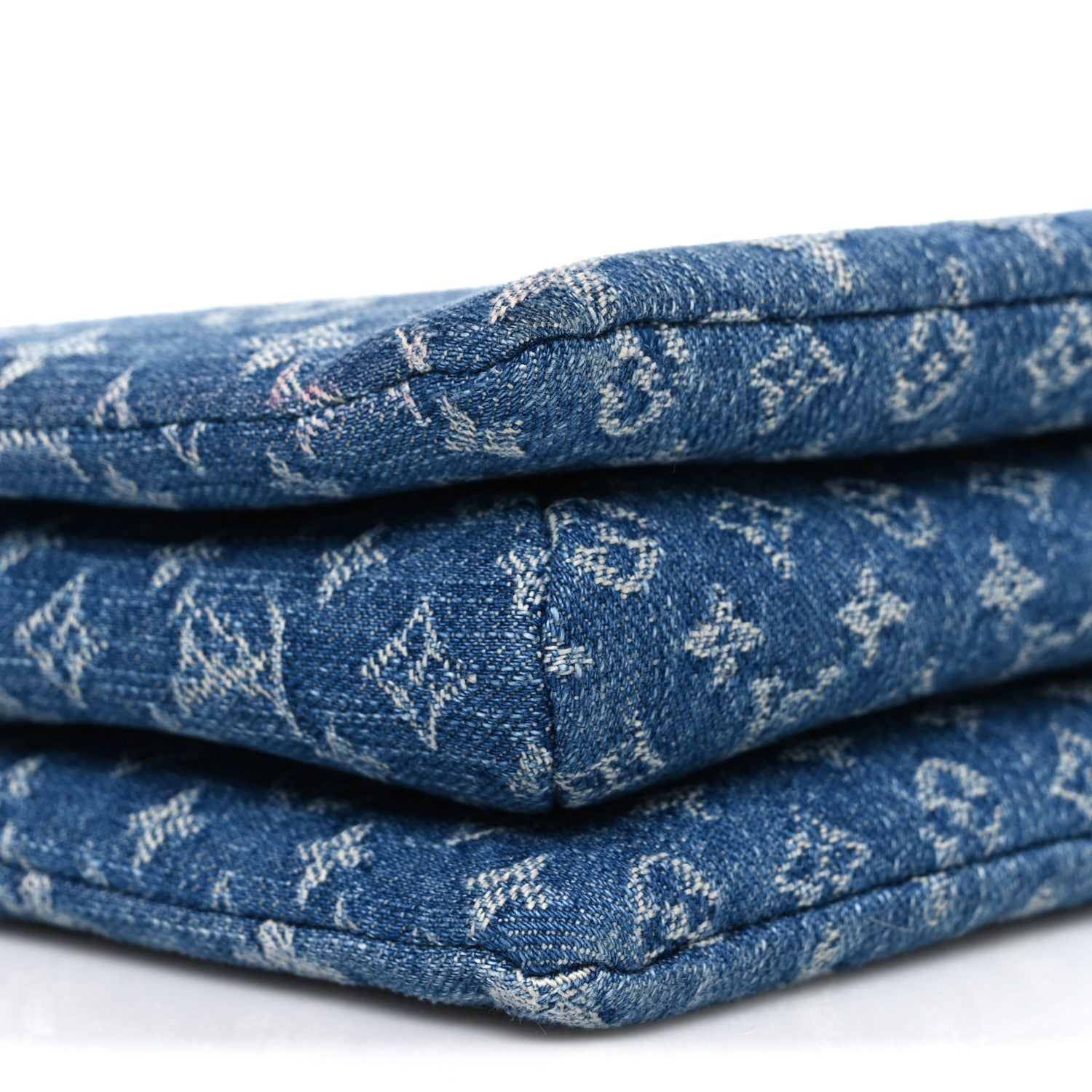 Monogram Denim Coussin PM Blue