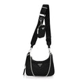Re-Nylon Saffiano Re-Edition 2005 Shoulder Bag Black
