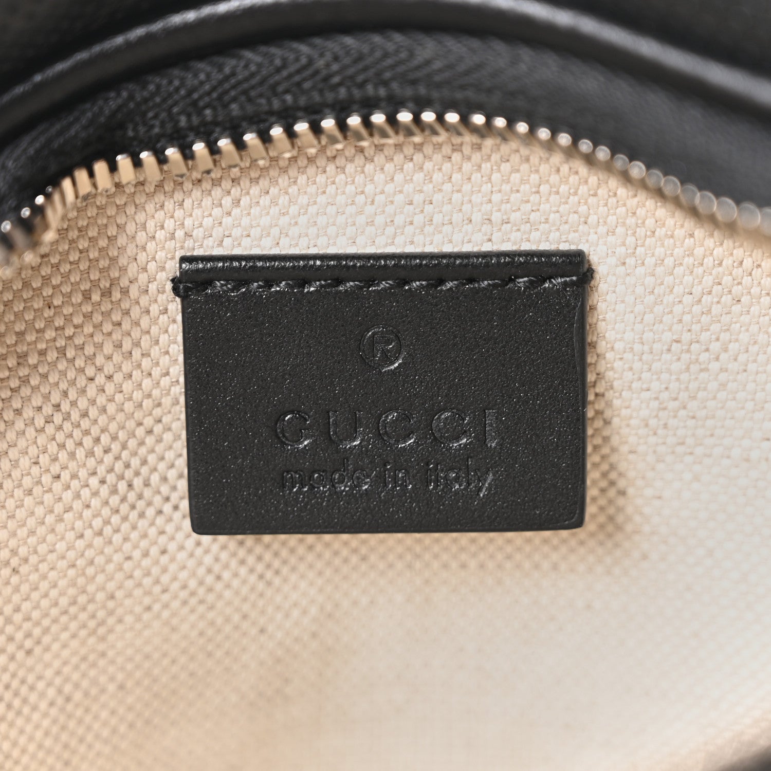 Calfskin GG Tennis Embossed Belt Bag Black