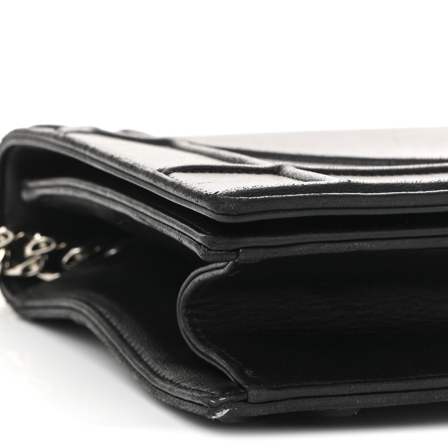 Lambskin Medium Diorama Flap Bag Black