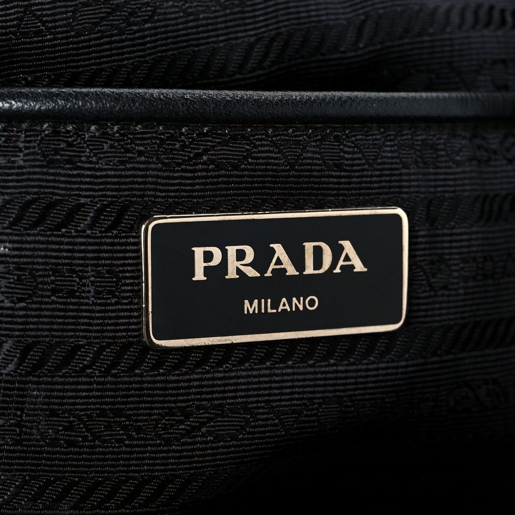 Tessuto Nylon Saffiano Small Backpack Black