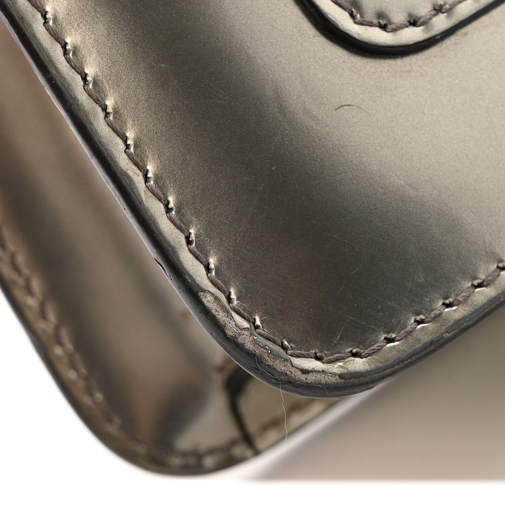 Metallic Serpenti Forever Small Shoulder Bag Silver