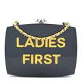 Plexiglass Evening In The Street 5x5=CC Small Clutch Dark Blue