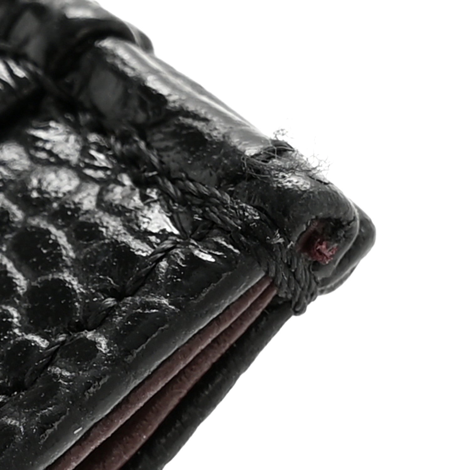 Caviar Quilted  Holder Black