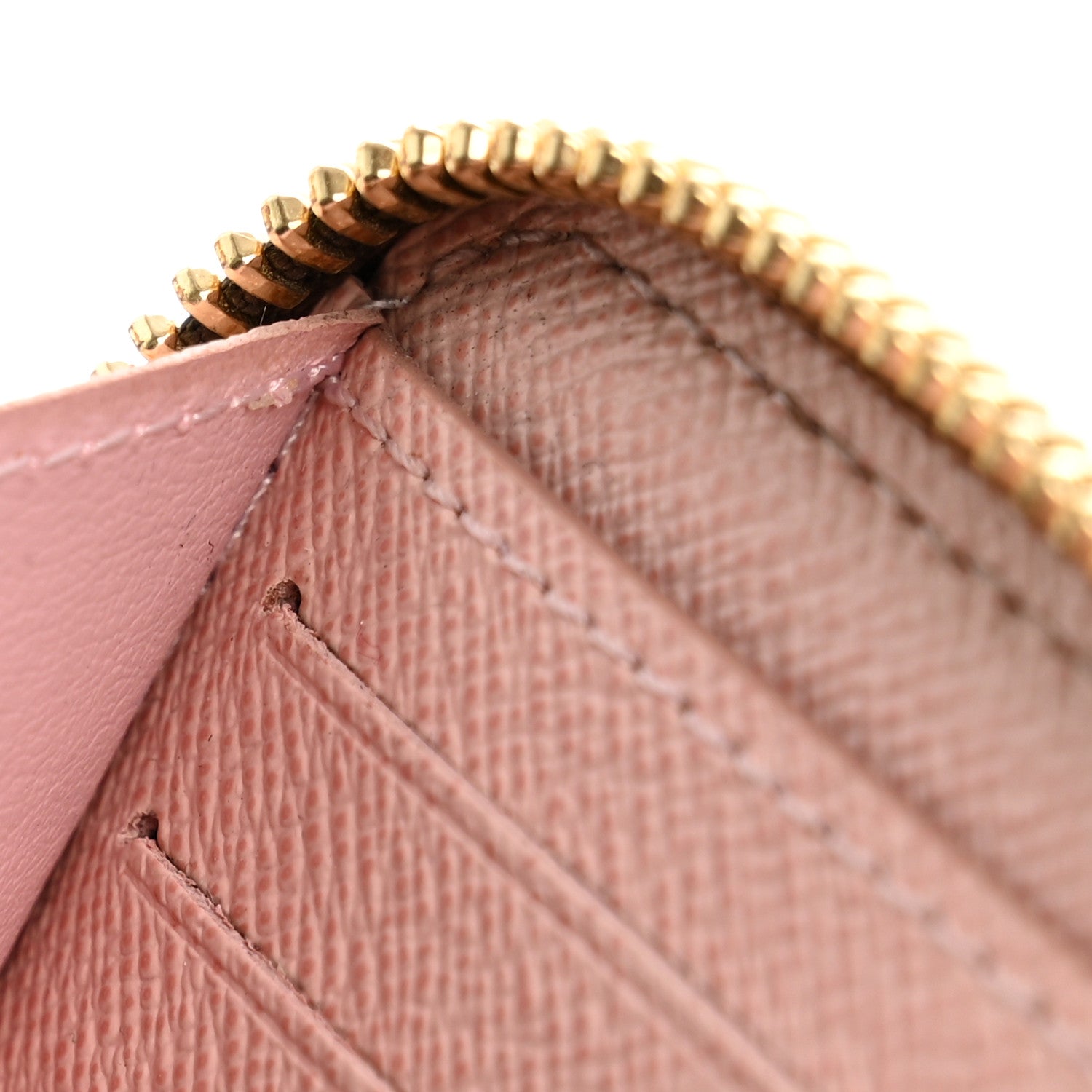 Monogram Clemence Wallet Rose Ballerine