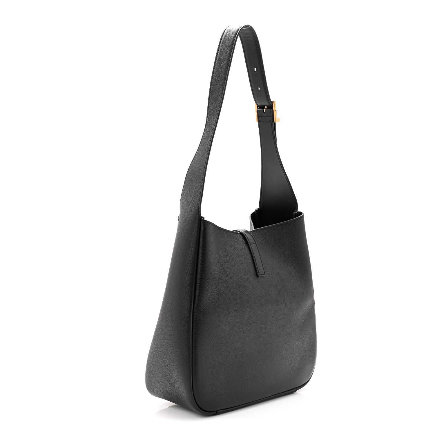 Grained Calfskin Small Le 5 A 7 Soft Hobo Black