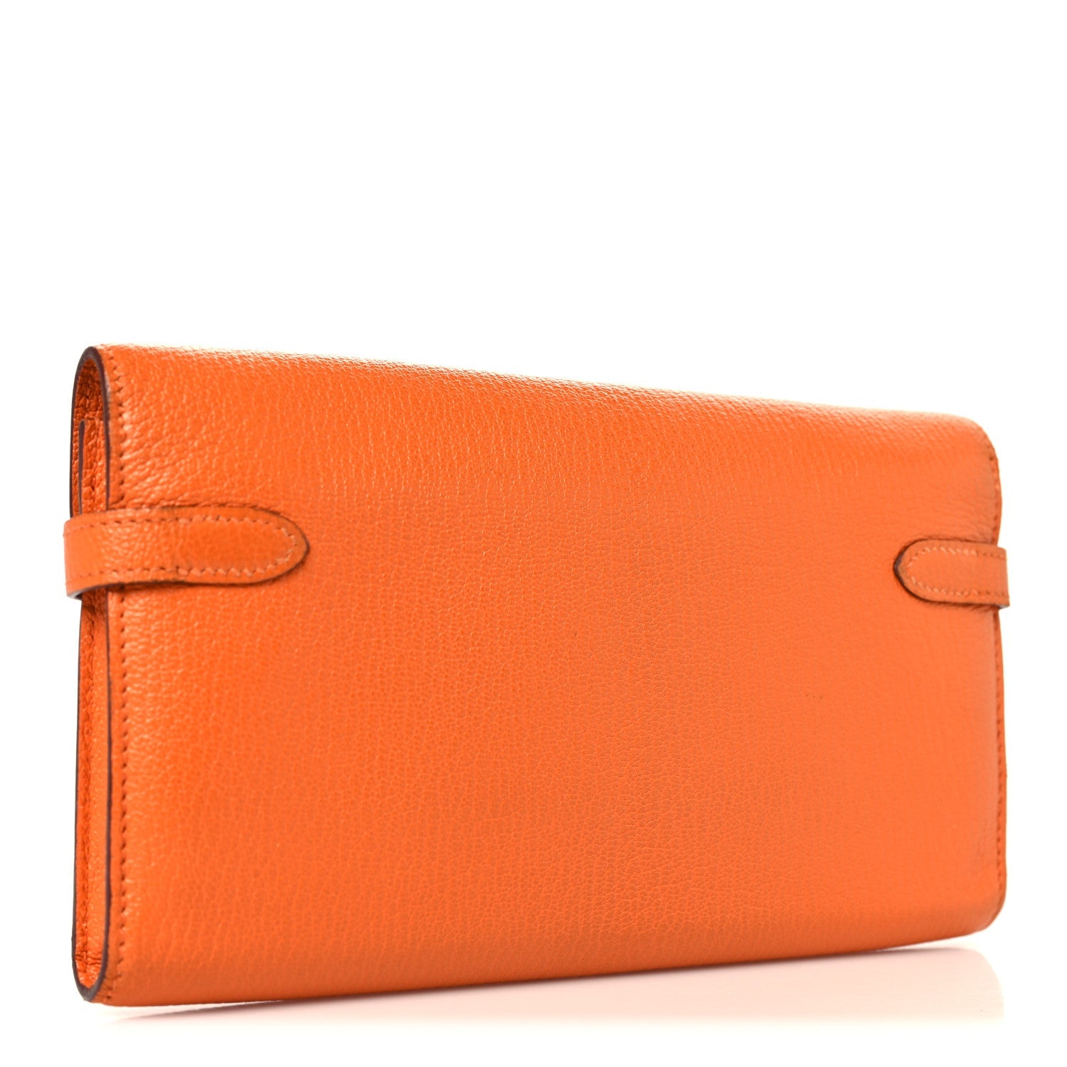 Chevre Mysore Kelly Longue Wallet Orange