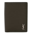 Calfskin Techno Credit  Wallet Dark Khaki