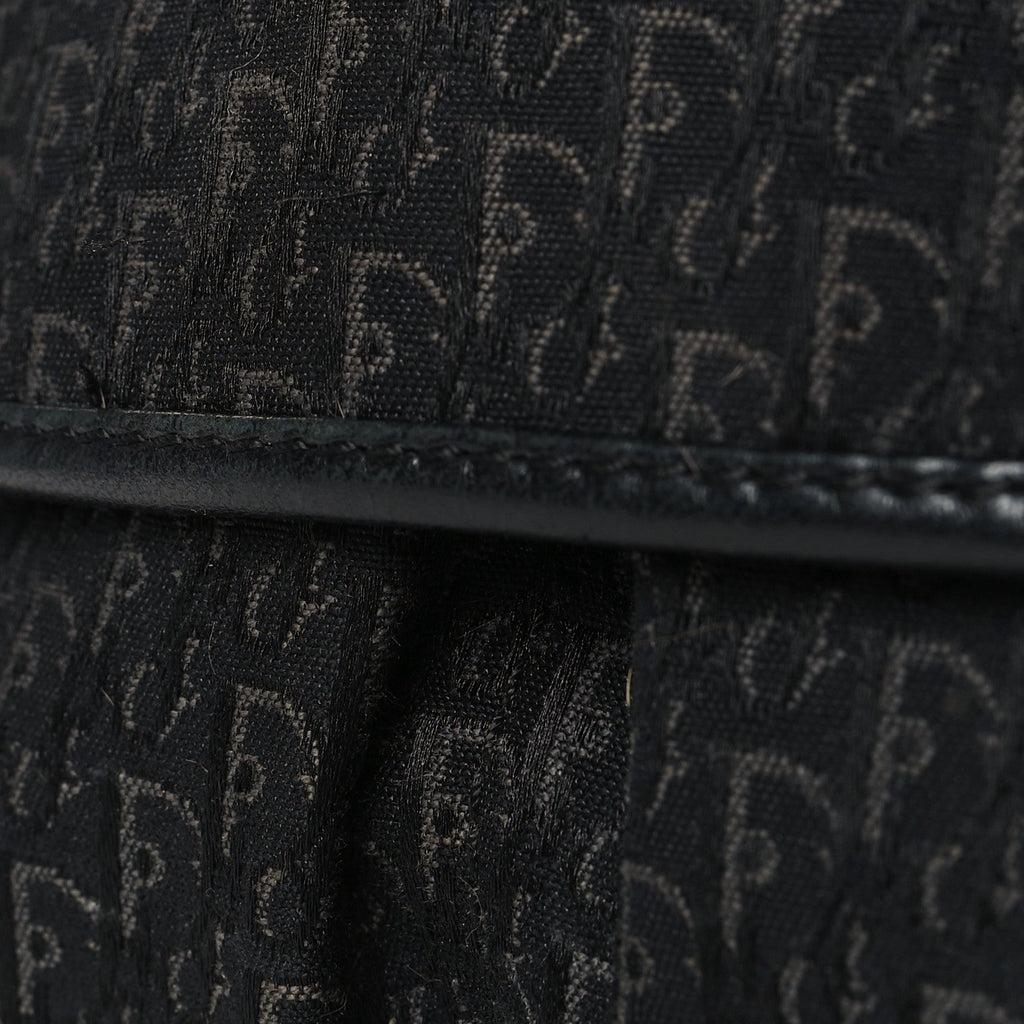 Canvas Diorissimo Buckle Messenger Black