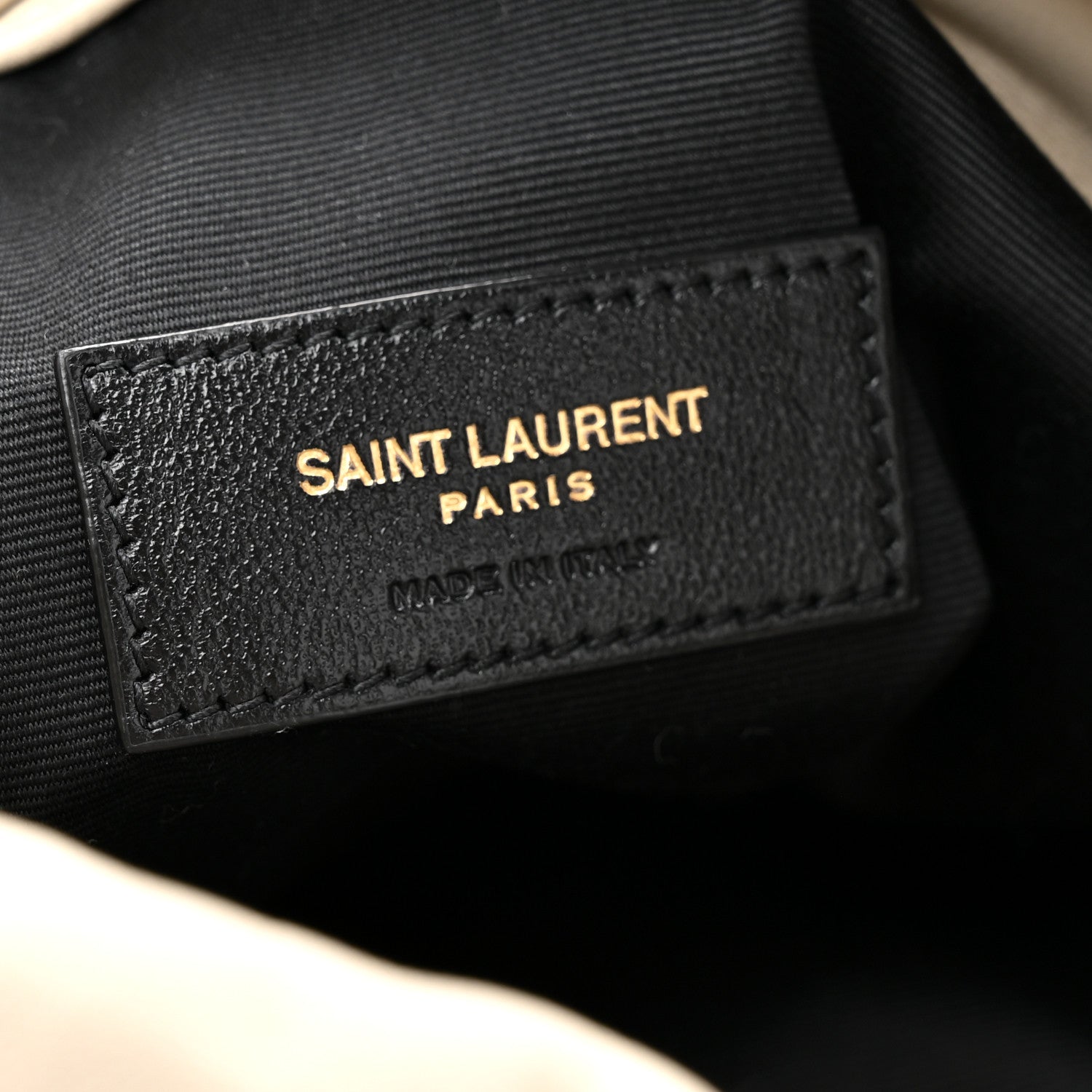 Lambskin Matelasse Monogram Medium Jamie 4.3 Pochon Crema Soft