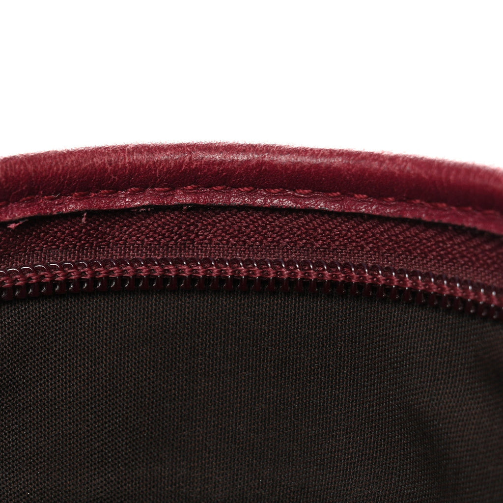 Calfskin Horsebit Embossed Abbey Messenger Red