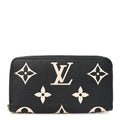 Empreinte Monogram Giant Zippy Wallet Black Beige