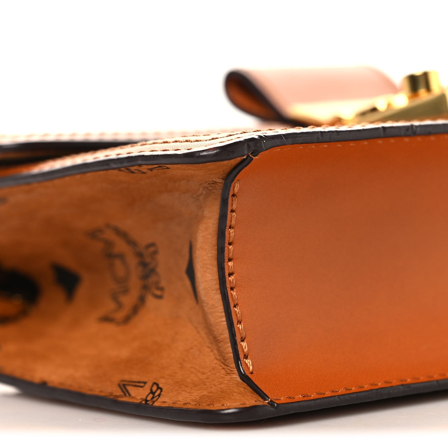 Visetos Monogram Mini Tracy Crossbody Bag Cognac