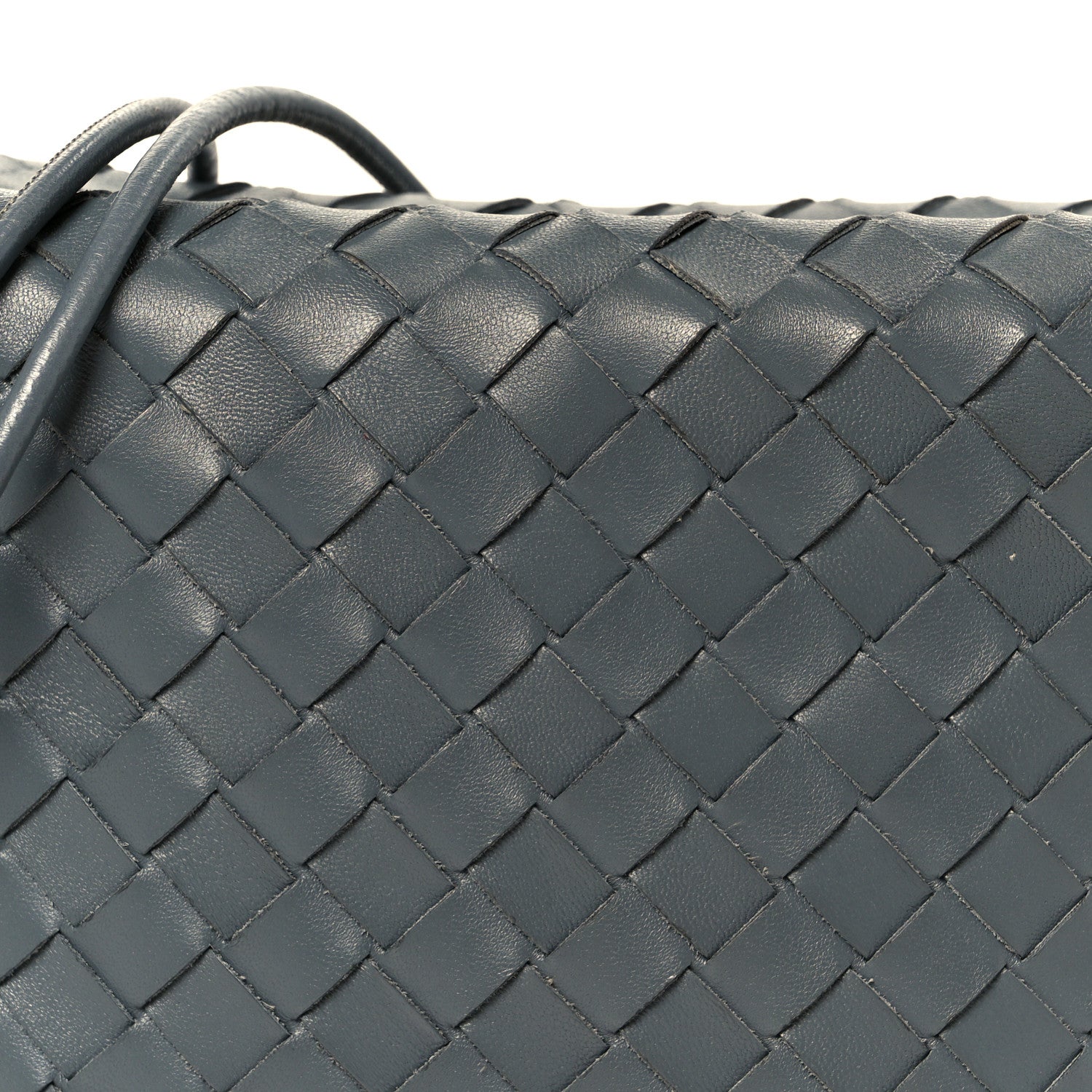 Nappa Intrecciato Small Loop Camera Bag Thunder
