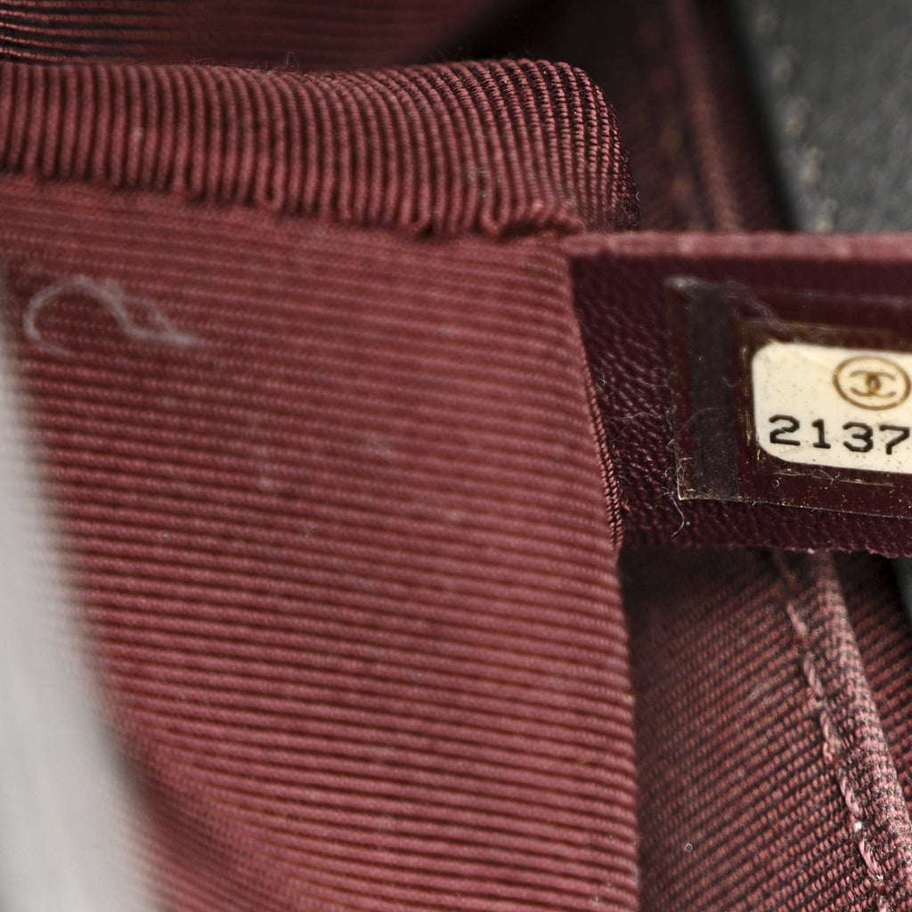 Calfskin Double Stitch Medium Boy Flap Grey