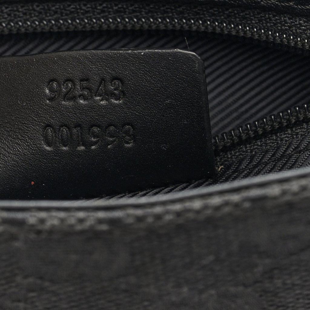 GG Monogram Web Flight Belt Bag Black