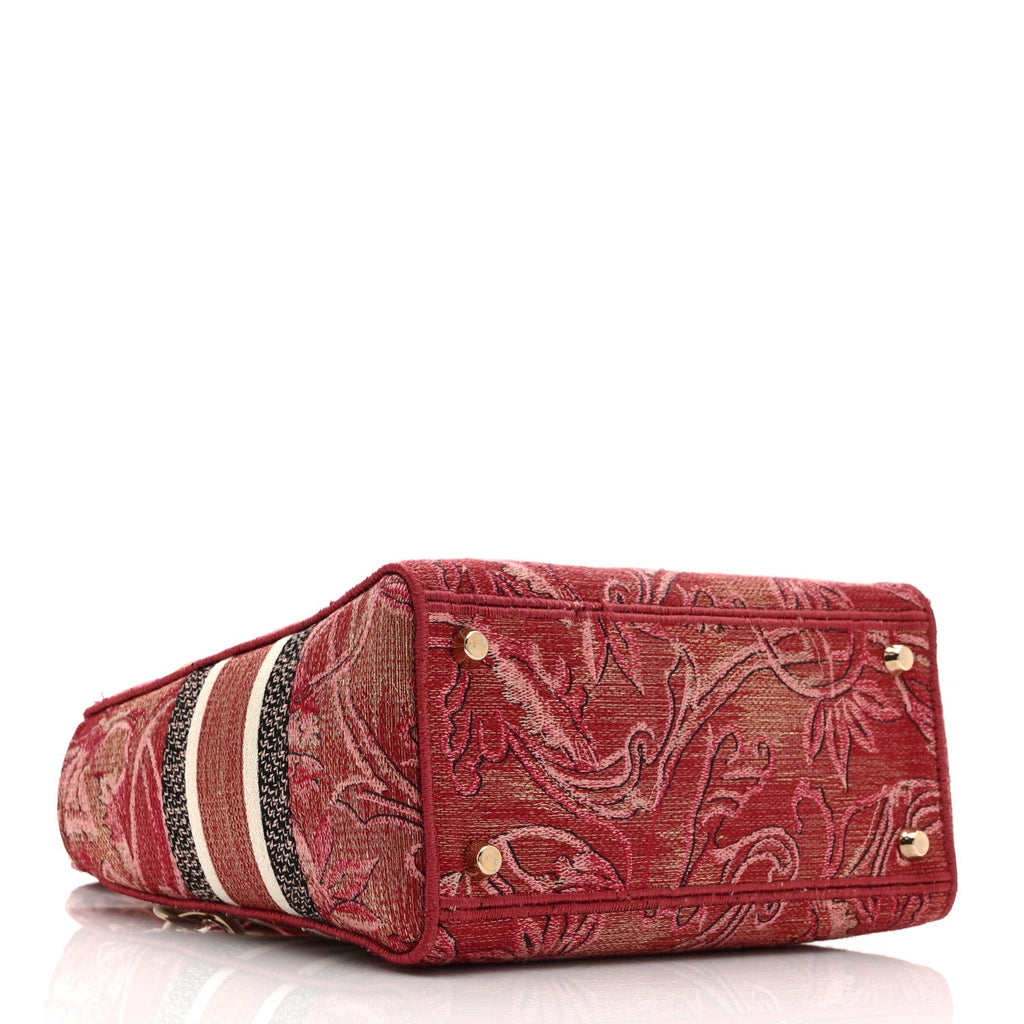 Metallic Canvas Embroidered Brocart Medium Lady D-Lite Pink