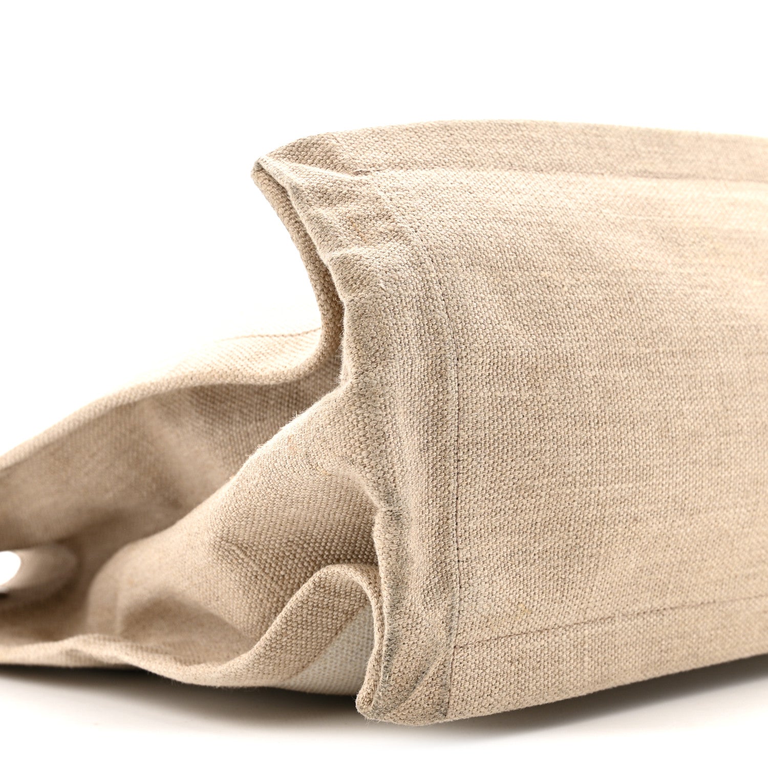 Linen Calfskin Rive Gauche Tote Optic White