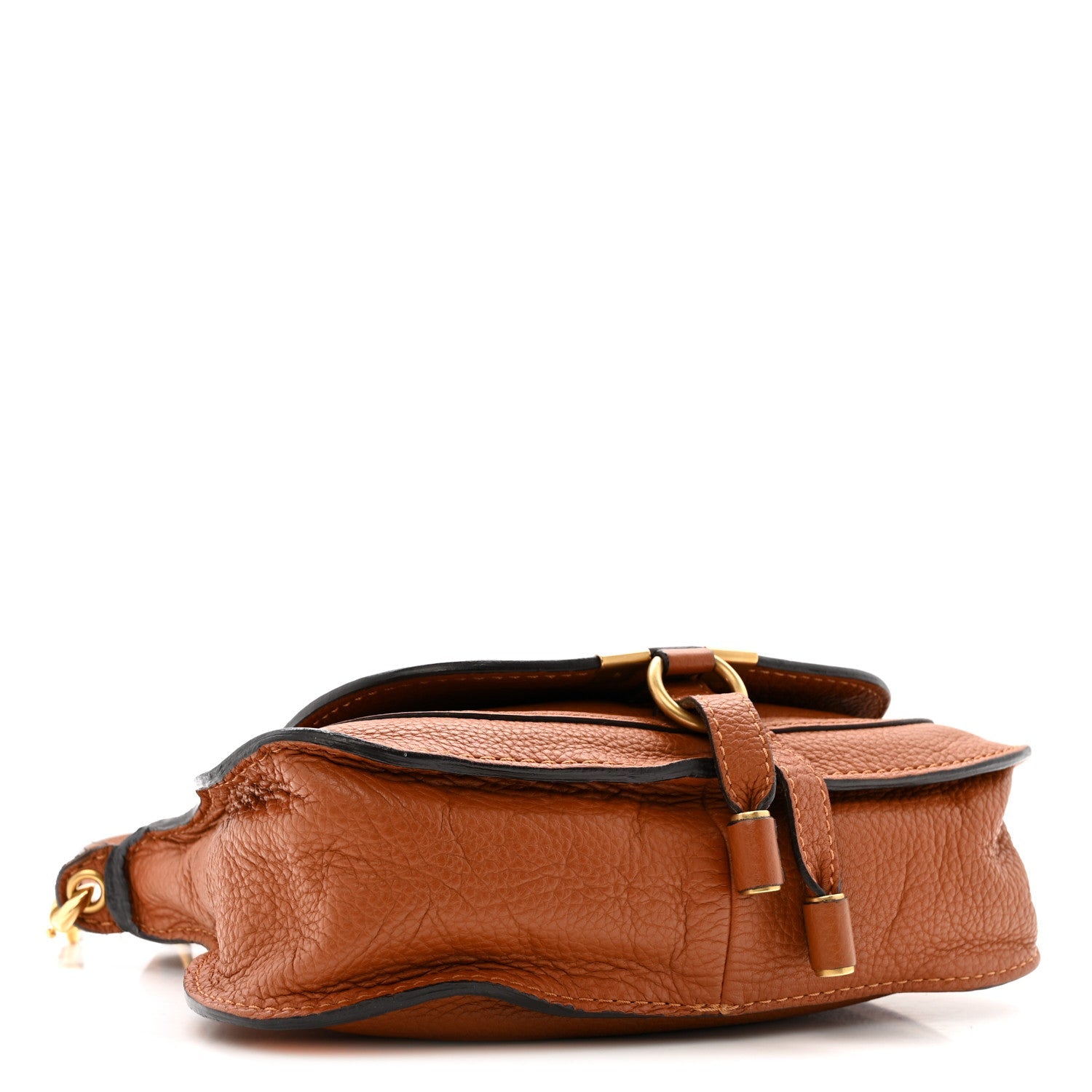Calfskin Mini Marcie Satchel Tan