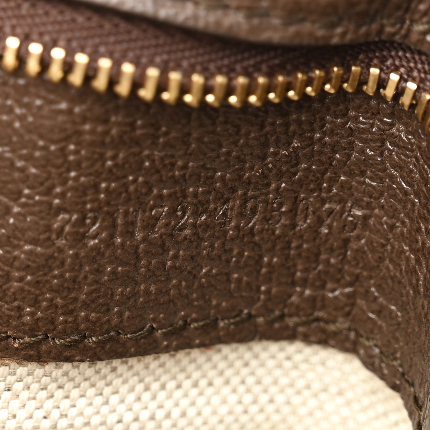 GG Supreme Monogram Textured Dollar Calfskin Web Medium Blondie Top Handle Shoulder Flap Bag Beige Ebony New Acero