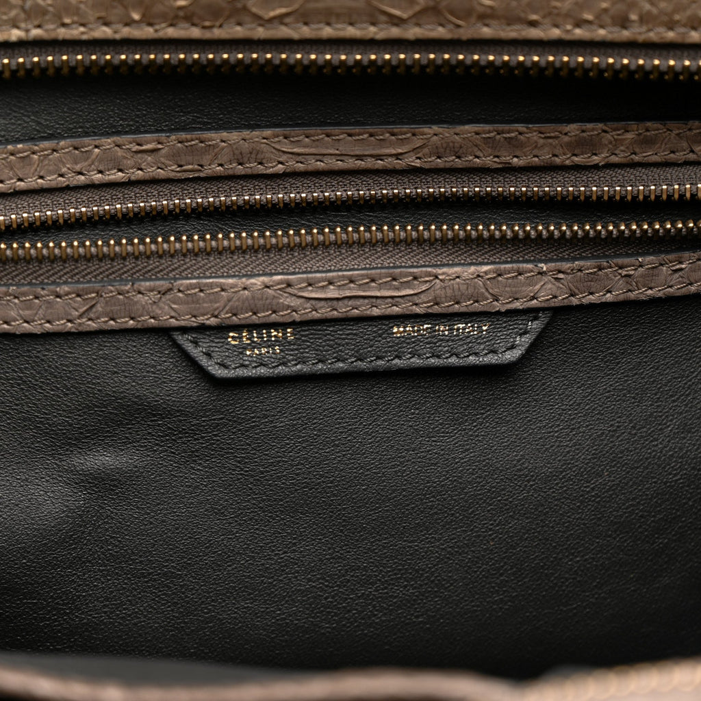 Snakeskin Mini Luggage Grey